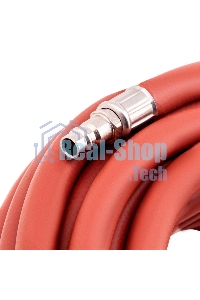 Шланг STELS 57023пневматический резиновый 10x16мм 24 бар армированный быстросъемное соединение 20м