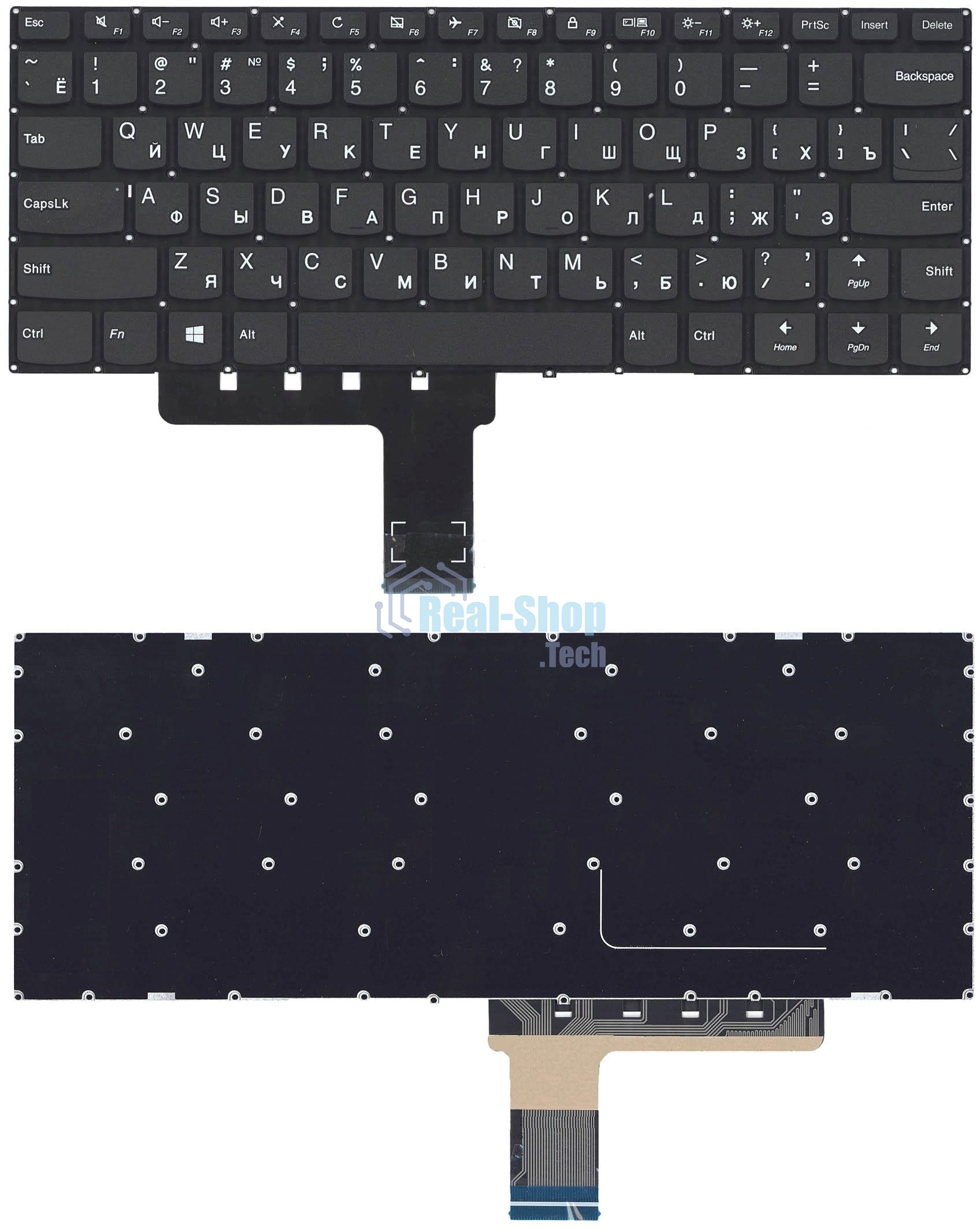 Клавиатура для ноутбука Lenovo IdeaPad 310-14ISK черная