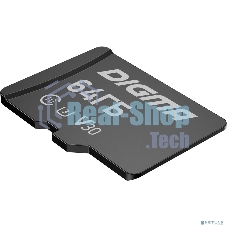 Флеш карта microSDXC 64Gb Class10 Digma CARD30 + adapter