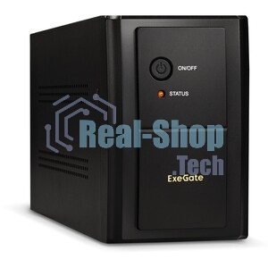 Источник бесперебойного питания ExeGate SpecialPro UNB-1200.LED.AVR.EURO.RJ / 1200 ВА / 750 Вт / 4 x CEE 7 (евророзетка)