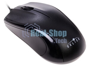 Мышь проводная Oklick 185M черный, 1200 dpi, USB, кнопки - 3