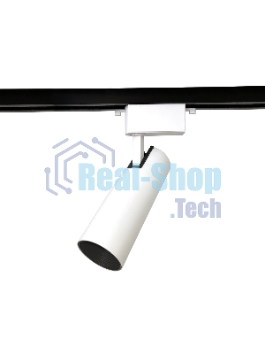 Трековый однофазный светодиодный светильник Ambrella light GL5851 WH/BK белый/черный LED 10W 4200K 24°