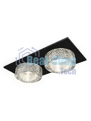 Комплект встраиваемого светильника Ambrella light XC6526040 SBK/CL черный песок/прозрачный MR16 GU5.3 (C6526, N6150)