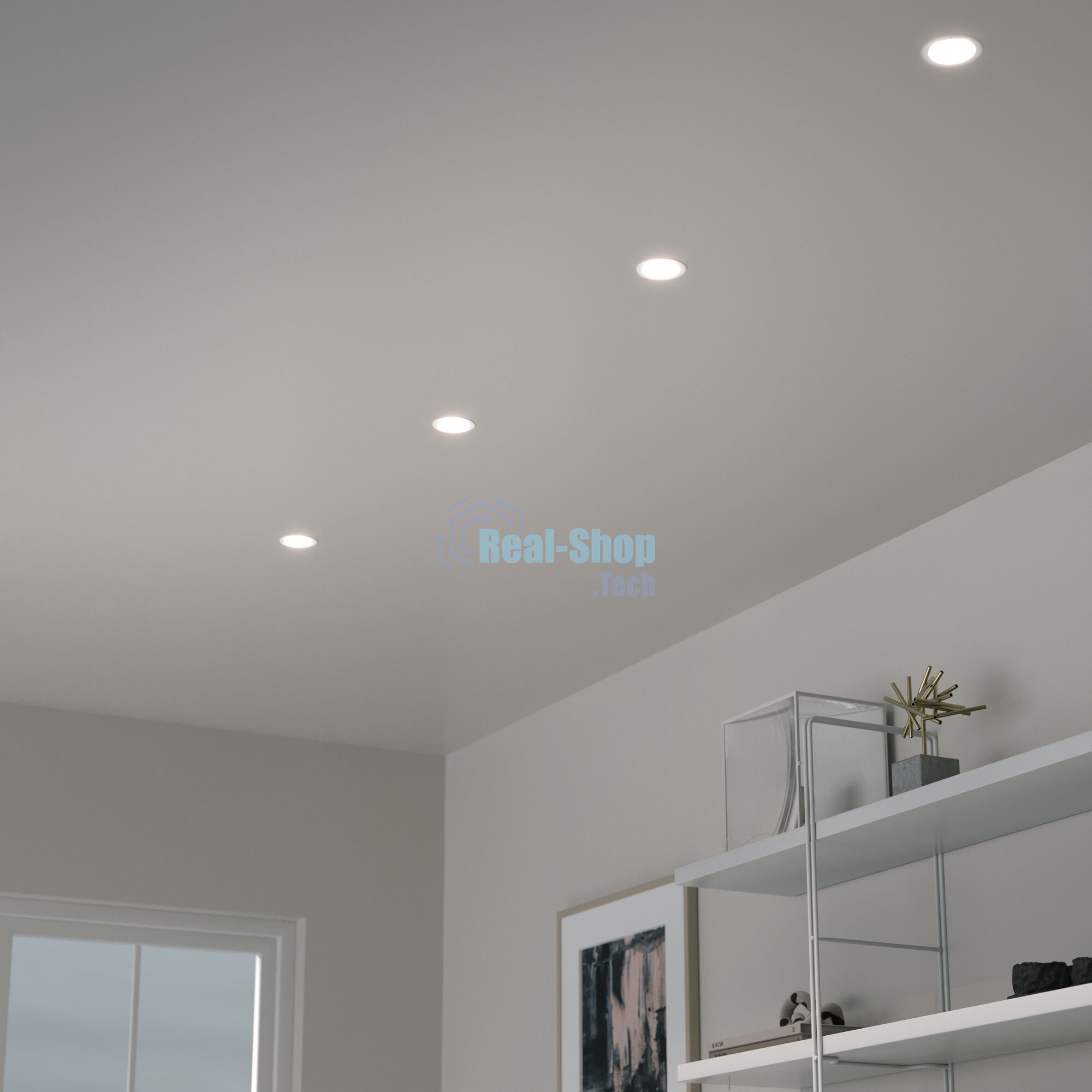 Встраиваемый светодиодный светильник 25082/LED 7W 4200K чёрный
