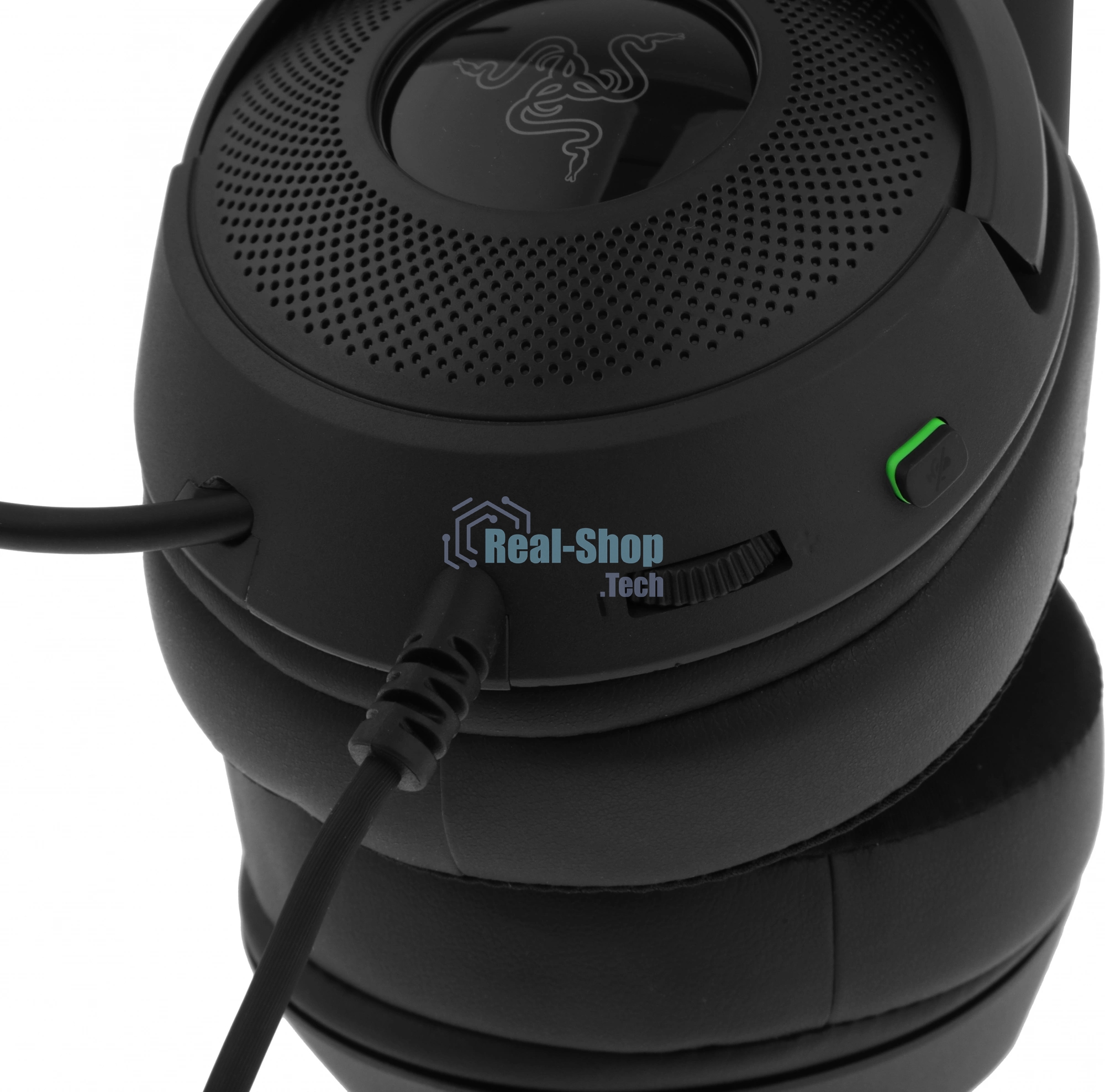 Гарнитура Razer Kraken V3 X (2022) чёрный, проводная, USB, подсветка