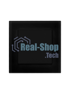 Рамка 1-м AtlasDesign Nature мат. стекло черный SchE ATN331001