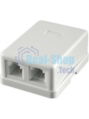 Розетка RJ-11 Двухпортовая, 2х6р4с