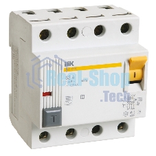 Выключатель дифференциального тока (УЗО) 4п 40А 300мА тип ACS ВД1-63S ИЭК MDV12-4-040-300