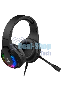 Гарнитура проводная с микрофоном A4Tech Bloody G230 черный 2м накладные USB оголовье (G230)