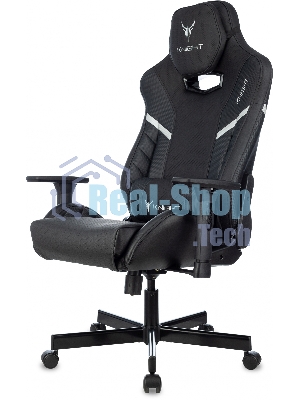 Кресло Knight Thunder 5X черный, экокожа, 120 кг, механизм качания