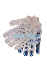 Перчатки трикотажные, с ПВХ точкой, 10 класс Россия