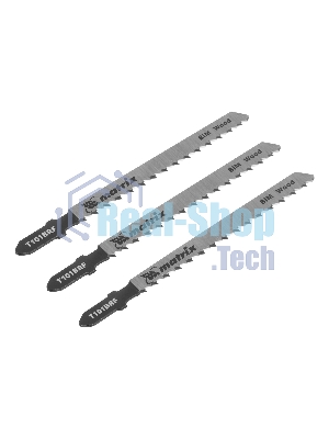 Полотна для электролобзика Matrix по дереву, 3 шт. T101BRF, 75 x 2,5мм, обр. зуб, Bim