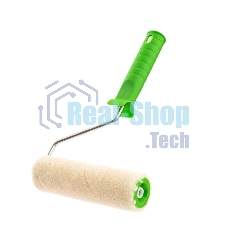 Валик Сибртех велюр с ручкой,140 мм,ворс 2 мм, D - 36 мм