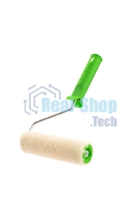 Валик Сибртех велюр с ручкой,140 мм,ворс 2 мм, D - 36 мм