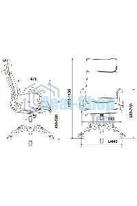 Кресло руководителя Бюрократ CH-993/red красный, искусственная кожа, крестовина хромированная