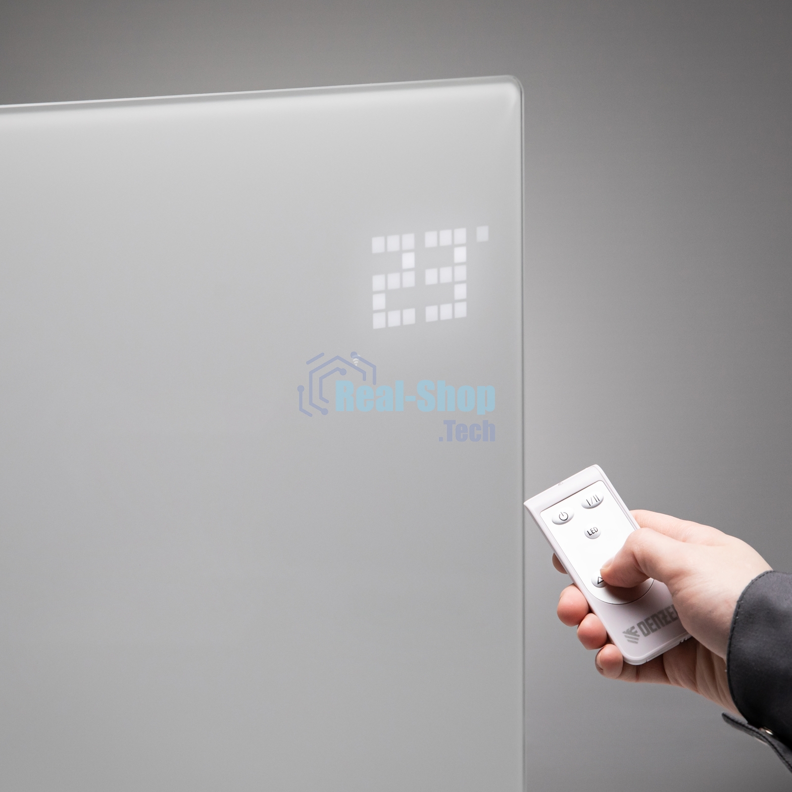 Конвектор Denzel OptiPrime-1500 белый, 1500 Вт, 20 м2, термостат, дисплей, WiFi