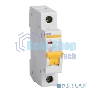 Выключатель автоматический модульный 1п B 25А 4.5кА ВА47-29 ИЭК MVA20-1-025-B