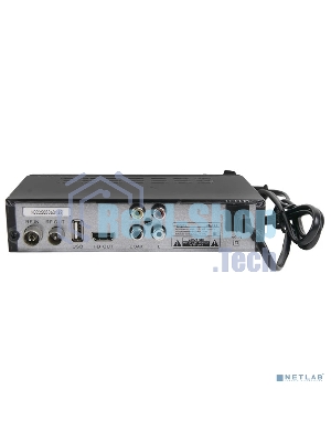 Ресивер эфирный цифровой DVB-T2/C HD HD-225 метал, дисплей DOLBY DIGITAL, Эфир