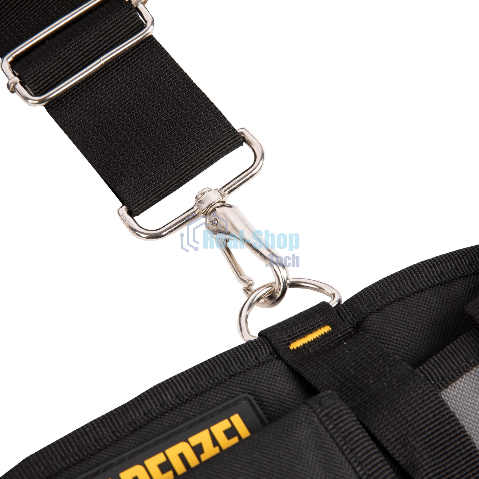 Пояс монтажника усиленный Denzel с лямками, сумки поясные, держатель для молотка