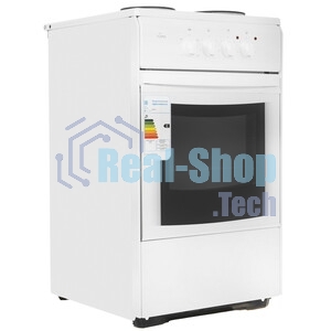 Плита электрическая Flama AE 1304 W белый, конфорок 3 шт, духовка 50 л, 50 см x 85 см x 60 см