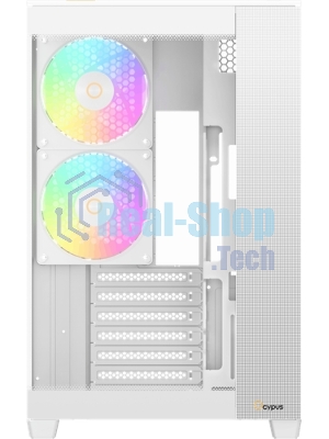 Корпус Ocypus Delta C74 ARGB White, Midi-Tower, белый, 2 x 120 мм