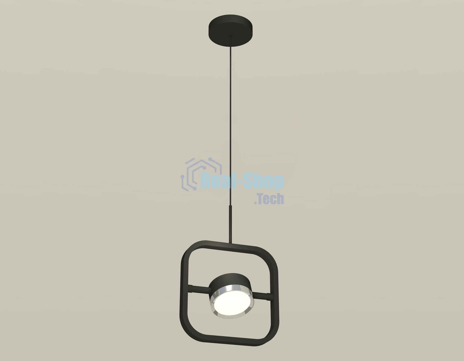 Светильник Ambrella light XB9119101 SBK/PSL черный песок/серебро полированное GX53 (C9119, N8118)