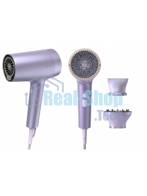 Фен Philips BHD720/10 фиолетовый, 1800 Вт, ионизация