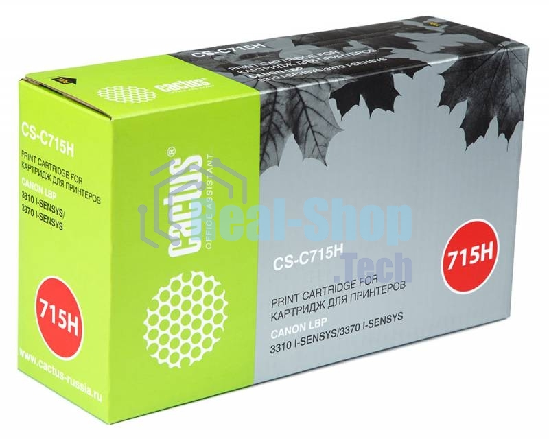Картридж лазерный Cactus CS-C715H черный (7000 стр.) для Canon LBP 3310 i-Sensys/3370 i-Sensys