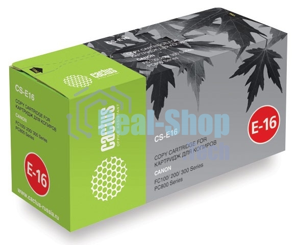 Картридж лазерный Cactus CS-E16 черный (2000 стр.) для Canon FC100/200/300/PC800