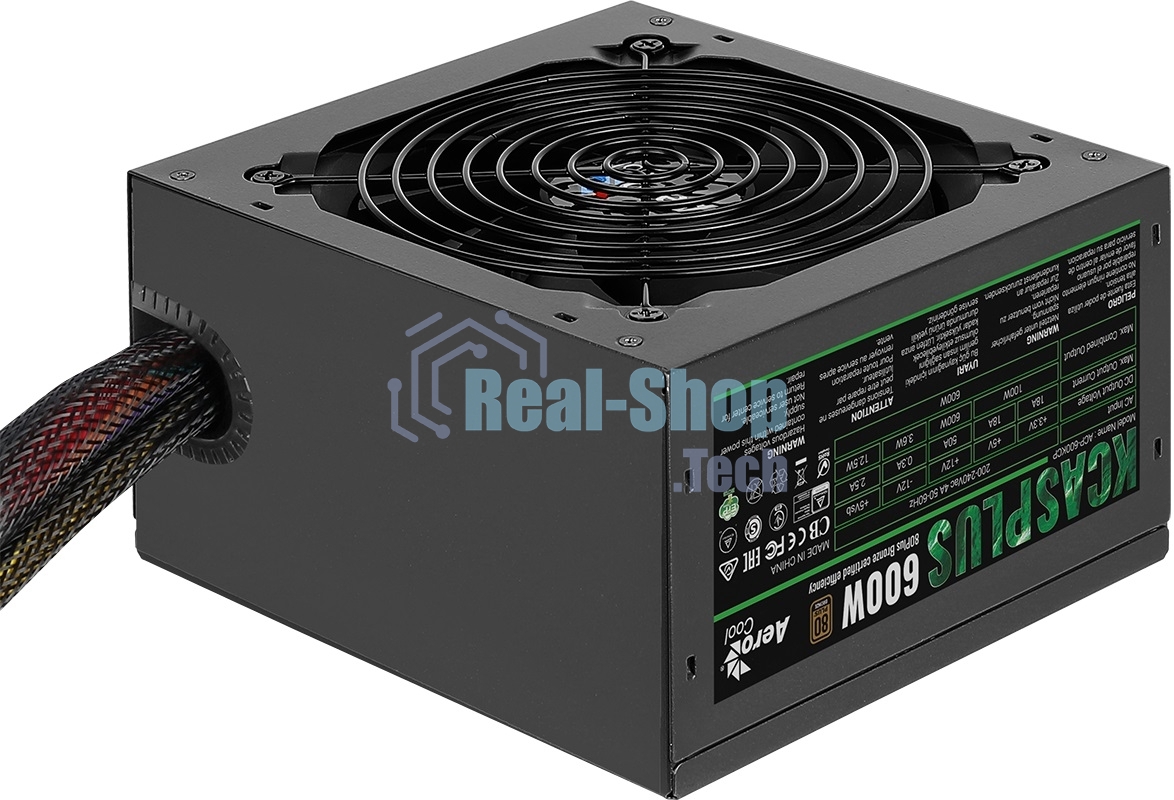 Блок питания Aerocool/Formula KCAS PLUS 600W, 600Вт, 80 PLUS Bronze, 120мм, черный