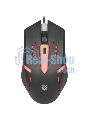 Мышь проводная Defender Flash MB-600L черный, 1200 dpi, USB, кнопки - 4