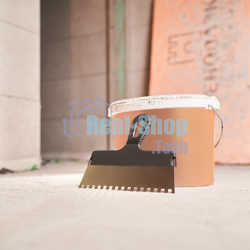 Шпатель фасадный Rexant 250 мм зуб 8х8 нержавеющая сталь, пластмассовая ручка