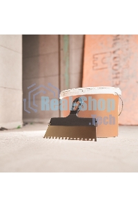 Шпатель фасадный Rexant 250 мм зуб 8х8 нержавеющая сталь, пластмассовая ручка