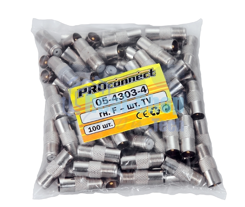 Переход гнездо F-штекер TV PROconnect