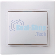 Выключатель 1-кл. СП КВАРТА 10А IP20 ВС10-1-0-КБ белый ИЭК EVK10-K01-10-DM