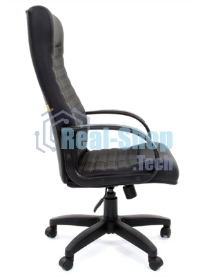 Кресло Chairman 480 LT черный, экокожа, 120 кг