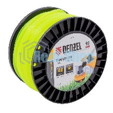 Леска для триммера Denzel звезда, 4,0мм х 93м, на DIN катушке FLEX CORD