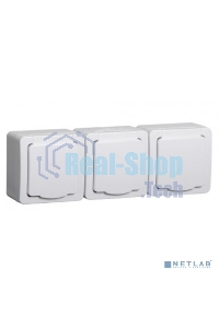 Розетка Iek ERMP32-K01-16-54-EC РСб23-3-ГПБб роз 3м с з/к о/у IP54 (белый) ГЕРМЕС PLUS