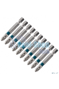 Набор бит Gross PZ2х50, сталь S2, 10 шт.