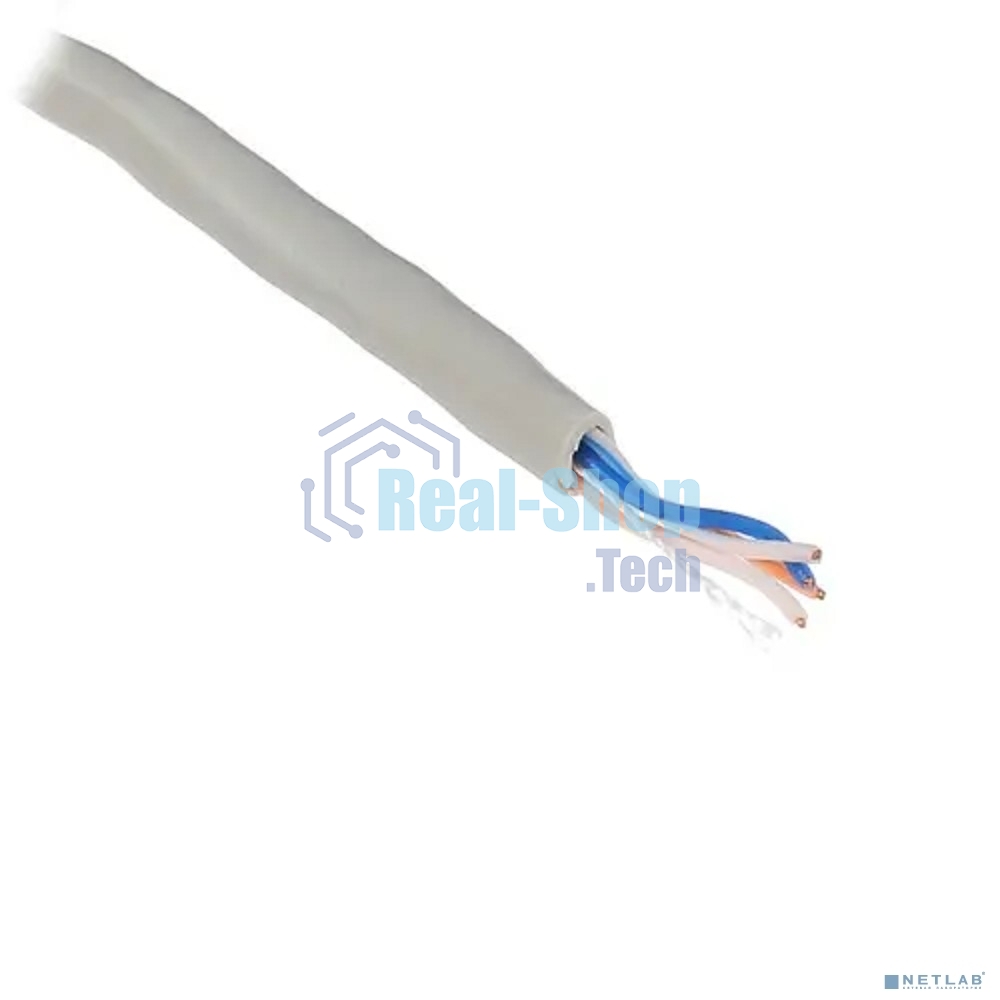 Кабель SkyNet Standart UTP indoor 2x2x0,48, медный, FLUKE TEST, кат.5e, однож., 305 м, box, серый