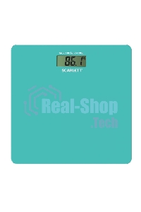 Весы напольные электронные Scarlett SC-BS33E035 макс.180кг голубой