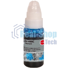 Чернила Cactus CS-GI-490C голубой 70мл для Canon PIXMA G1400/G1410/G1411/G2400/G2410/G2411/G3400/G3410/G3411/G4400/G4410/G4411