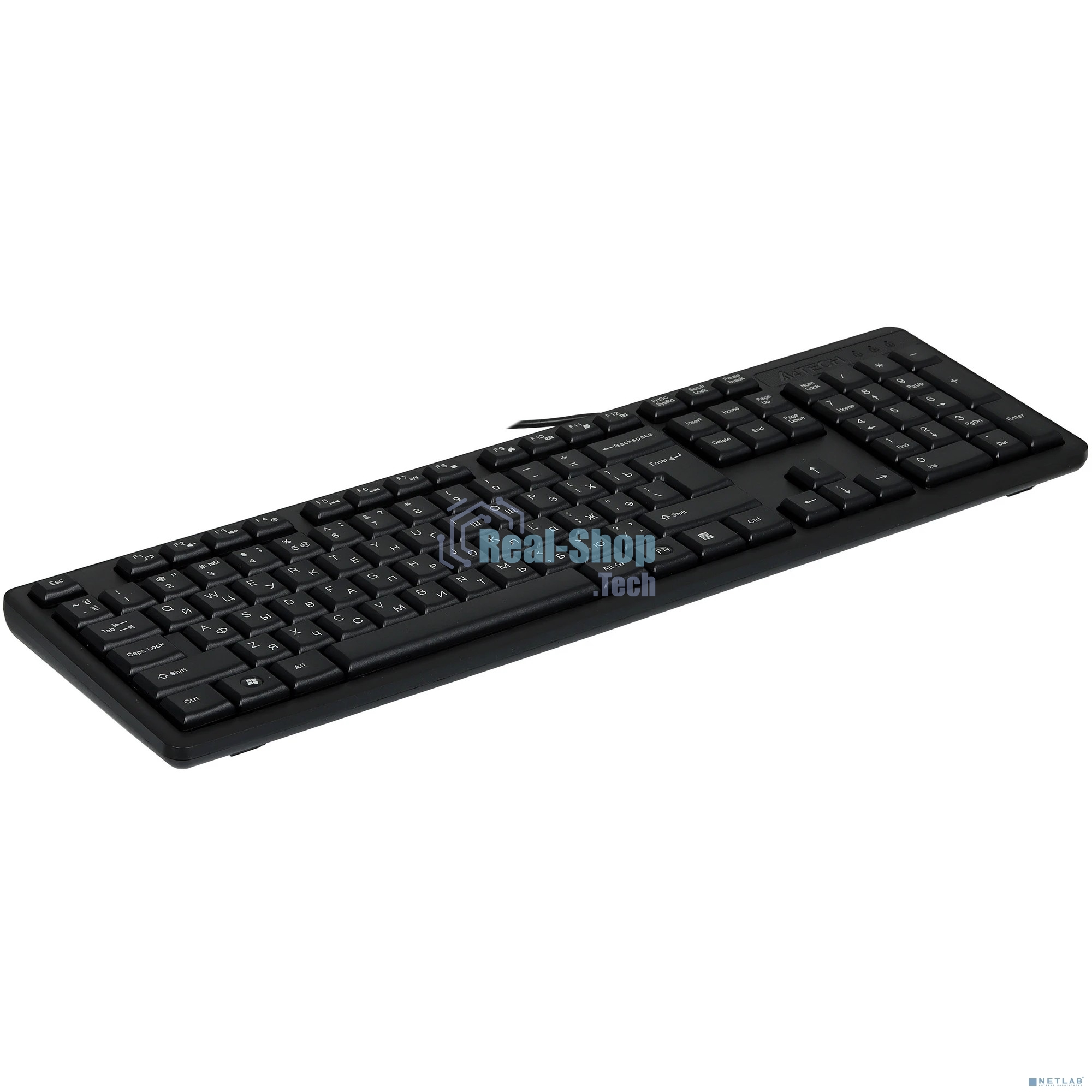 Клавиатура проводная A4Tech KR-3, USB, черный
