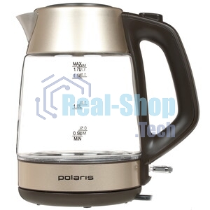 Чайник электрический Polaris PWK1760CGL графит, 1,7 л, 2150 Вт, стекло