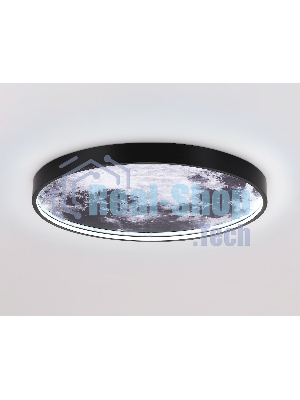 Настенно-потолочный светодиодный светильник Ambrella light FW11112 BK черный 25W LED 3000-6400K D400*38