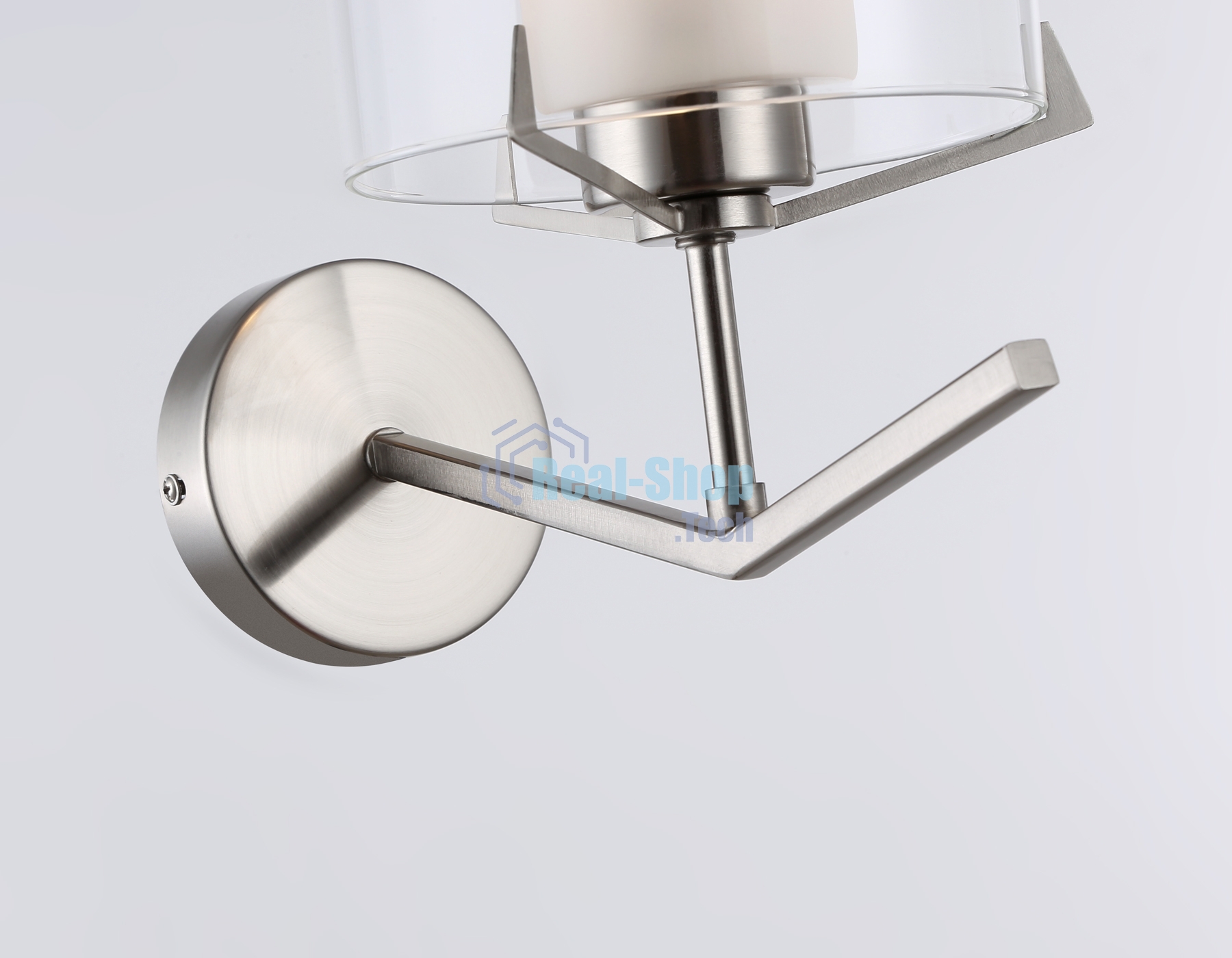 Настенный светильник Ambrella light LH57004 SN/FR никель/белый матовый E14 max 40W 280*150*220
