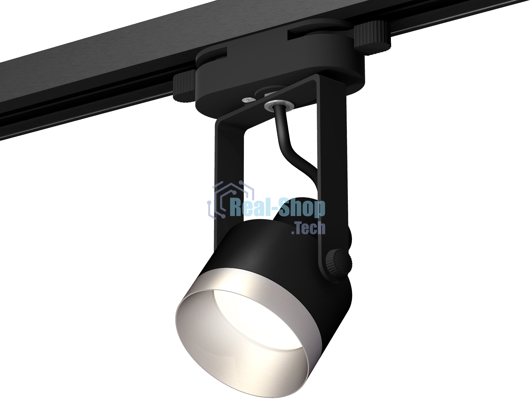 Светильник Ambrella light XT6602043 PBK/MCH черный полированный/хром матовый MR16 GU10 (C6602, N6133)