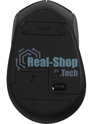 Мышь беспроводная Logitech M280 черный, 1000 dpi, радиоканал, USB, кнопки - 3