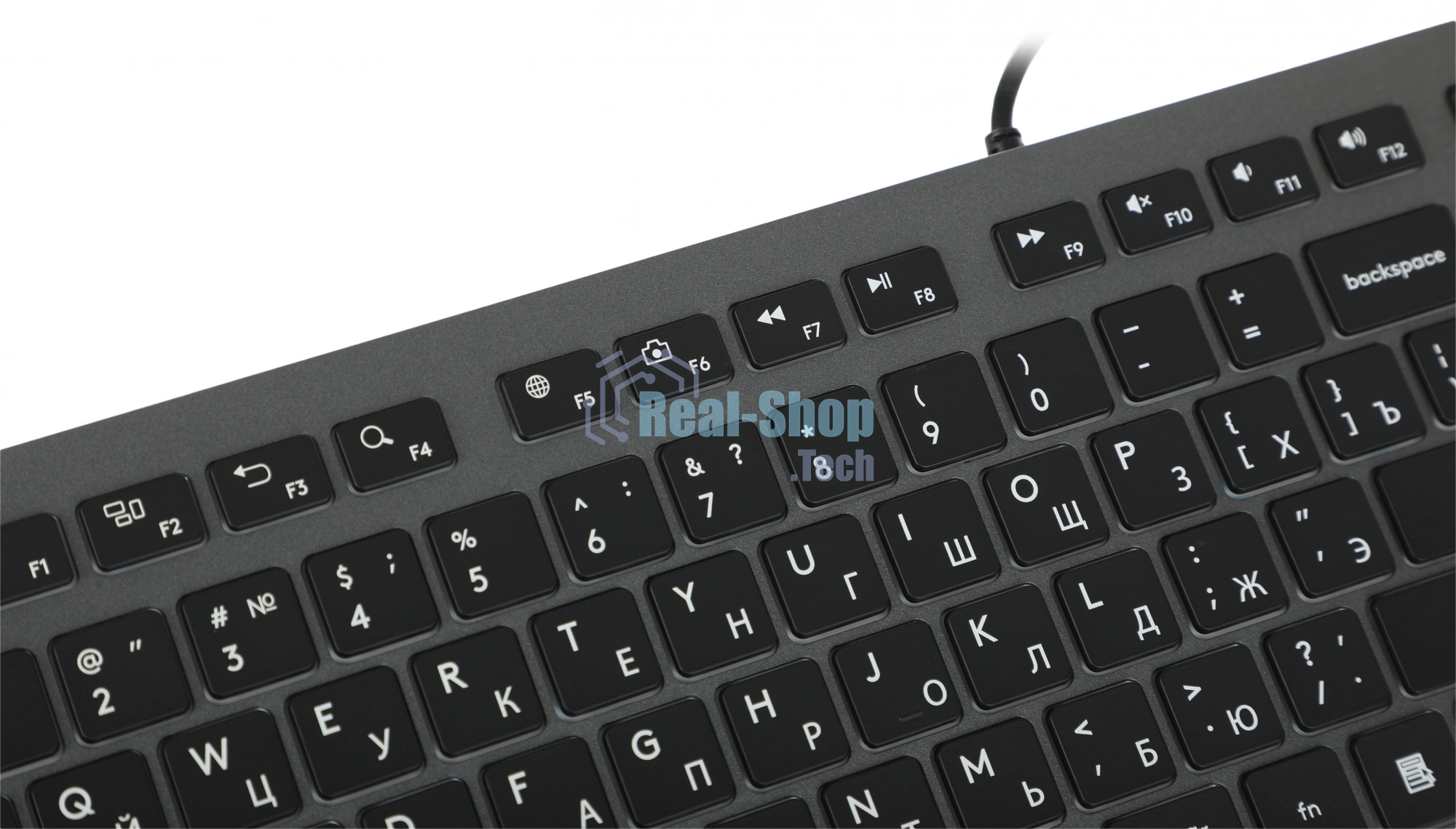 Клавиатура проводная A4Tech Fstyler FX60 серый/белый