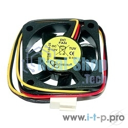 Вентилятор для корпуса Gembird D40SM-12A-25 черный, 40 мм, 5000 об/мин, 27 дБ, 3 pin